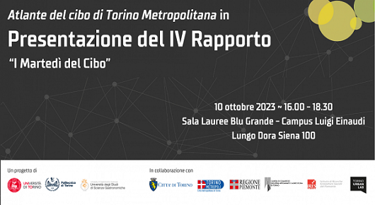 Presentazione del IV Rapporto dell’Atlante del Cibo di Torino Metropolitana
